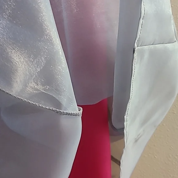 NWOT Apostrophe grey/fuschia full length skirt - Picture 6 of 8